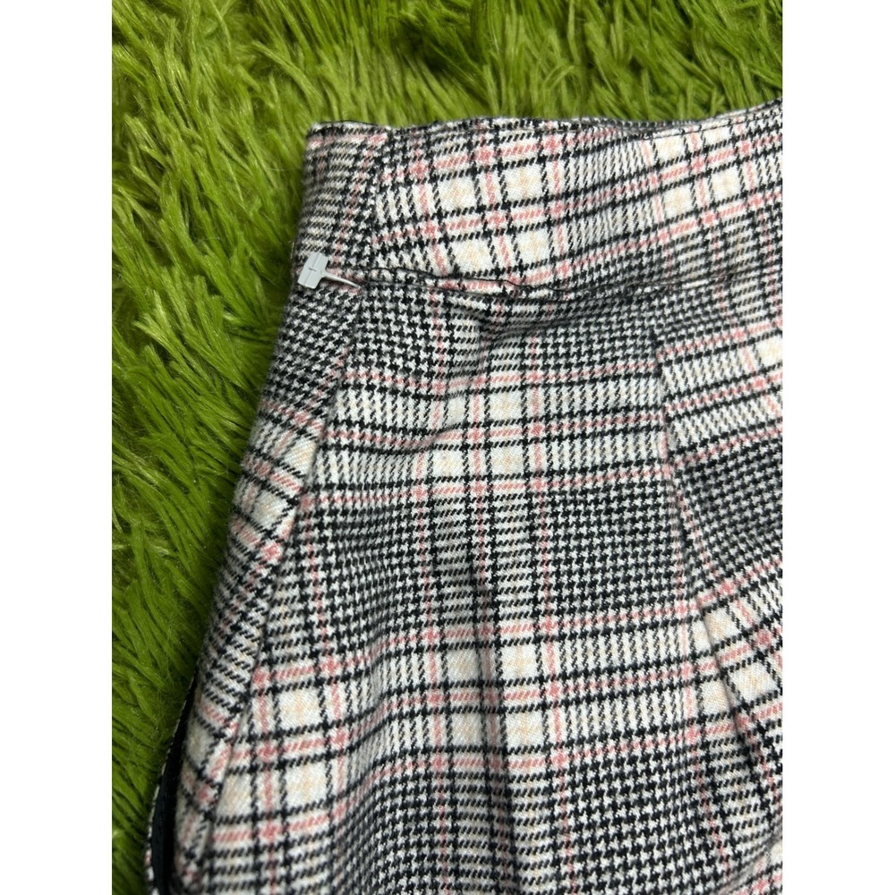 Hollister Skirt Women S Pink Black Ultra High-Rise Plaid Mini Button-Front Y2K - Picture 7 of 8